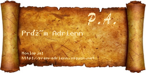 Prém Adrienn névjegykártya